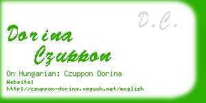 dorina czuppon business card